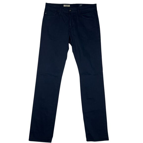 AG Adriano Goldschmied Pants Mens 32x34 The Graduate Tailored Leg Blue Navy - Picture 1 of 9